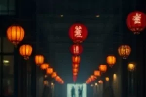 长夜将明 战争剧情片，破晓时分雪原上的行军队列剪影
